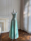 Sweet A-Line Strap Chiffon Long Formal Prom Dresses