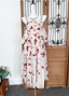 Sweet Butterfly Printed Strap Puff Sleeve Midi-Length Tulle Formal Prom Dresses