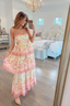 Sweet Straps Tiered A-Line Long Party Dresses