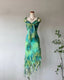 Teal Gradient Beaded Jellyfish Skirt Chiffon Homecoming Dresses