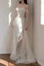 Timeless Mermaid Off The Shoulder White Tulle Long Wedding Dresses Bridal Dresses