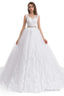 Tulle Backless Appliques beading Wedding Dresses