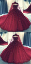 Tulle Ball Gown Prom Dress With Cape