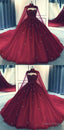 Tulle Ball Gown Prom Dress With Cape