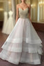 Unique Sequin Gray Tulle Formal Prom Dresses, Long Gray Formal Dresses