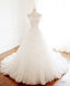 Unique Tulle Lace Long Prom Dress Tulle Lace Evening Dress
