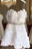 Vintage A Line Satin White Homecoming Dresses 18Th Birthday Outfits