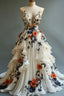 Fairytale A-Line Wedding Dresses Œ¸Chiffon 3D Applique Formal Evening Dresses