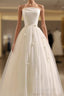 Vintage Ball Gown Bateau White Tea Length Wedding Dresses Brides Dresses