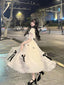 Vintage Ball Gown Off The Shoulder White Chiffon Summer 18Th Birthday Dresses Lolita Dresses Birthday Outfits