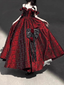 Vintage Ball Gown Straps Long Burgundy Ruffles Lace Formal Prom Dresses Birthday Outfits