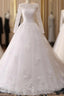 Vintage Custom Long Sleeves Lace Wedding Dresses Cheap Appliques