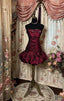 Vintage Sheath Strapless Burgundy Mini Dresses Homecoming Dresses 16Th Birthday Dresses