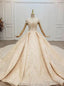 Whether You Are Looking For Luxury Champagne Ball Gown Tulle Sequins Appliques Off the Shoulder Wedding Dress