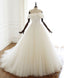 White Tulle Long Prom Dress White Tulle Wedding Dress