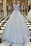 White tulle sequin long Formal Prom dress white tulle evening dress