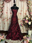 Wine Red Strapless Long Taffeta Sweet 16 Dresses, Wine Red Sweetheart Formal Prom Dresses