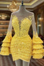 Yellow Homecoming Dresses , Vintage Party Dresses