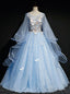 You Are Sure To Find The Perfect Sky Blue Ball Gown Tulle Butterfly Appliques Quinceanera Dress