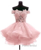 Mini Tulle Lace Short Formal Prom Dress, Homecoming Dress