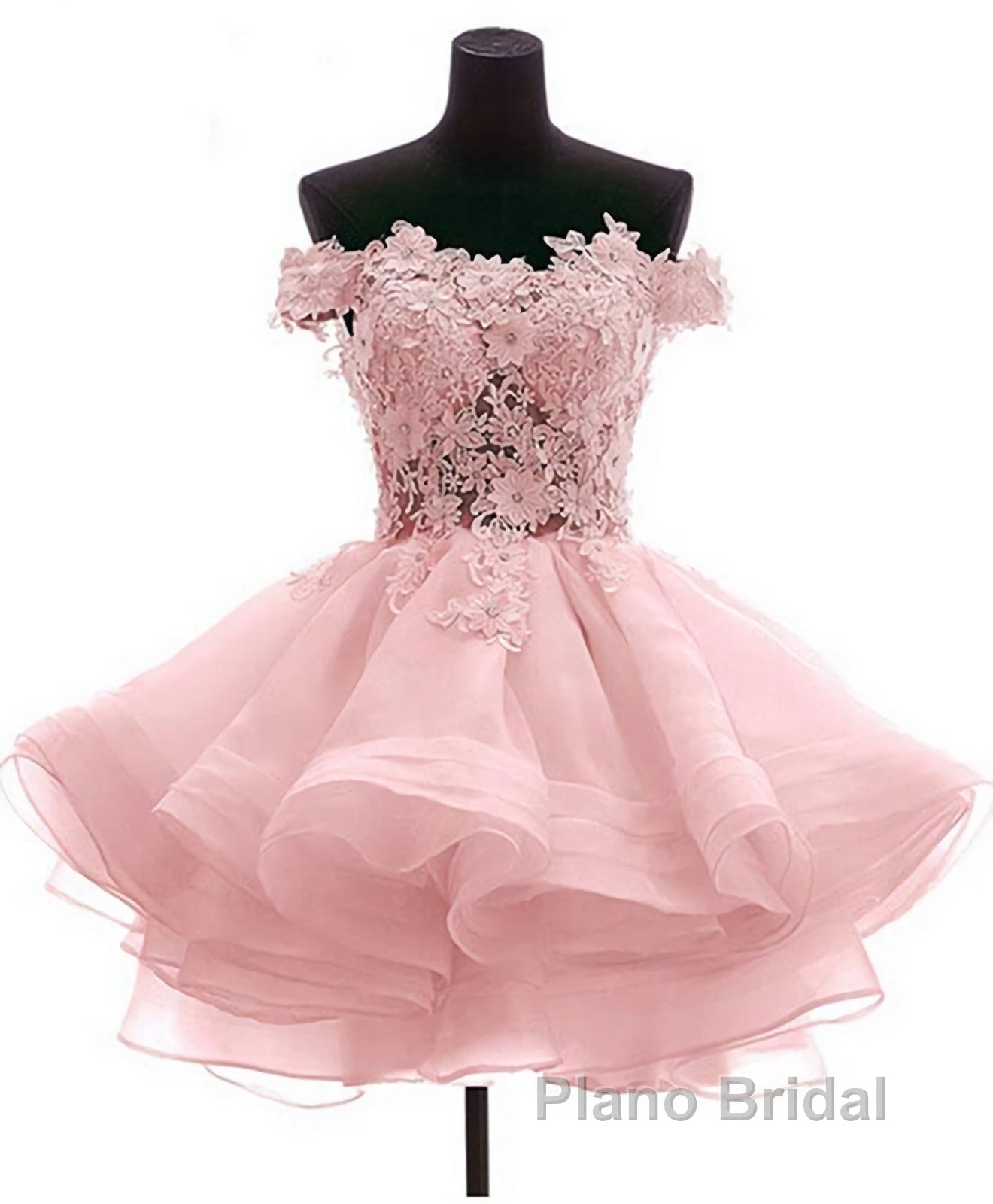 Mini Tulle Lace Short Formal Prom Dress, Homecoming Dress