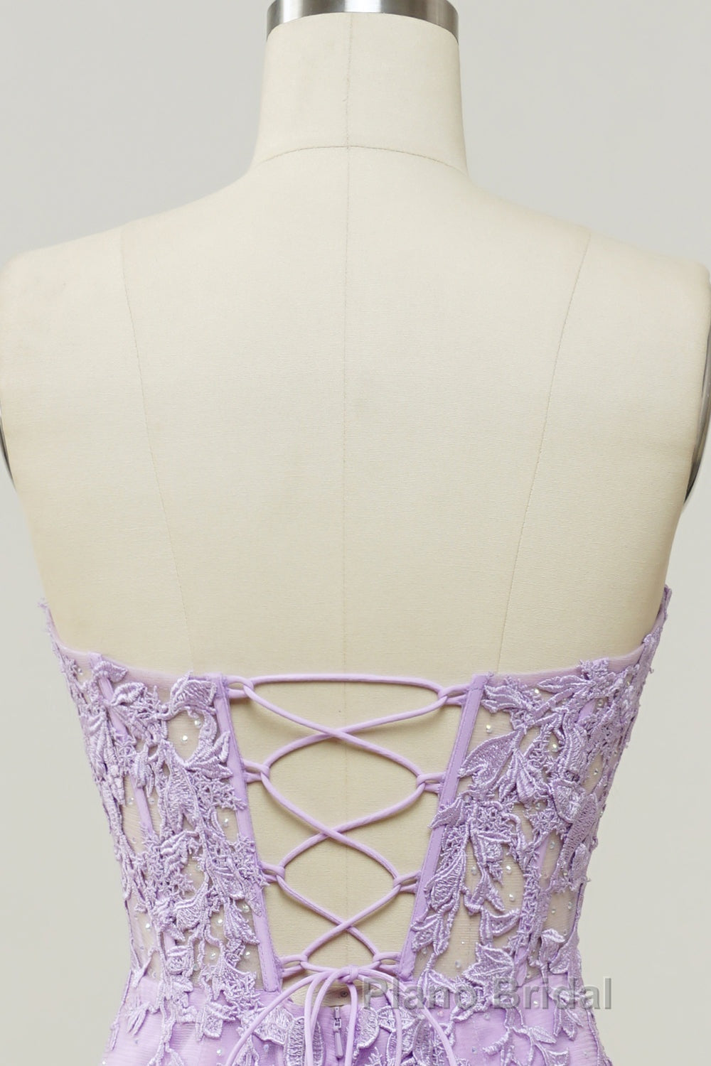 Purple Sweetheart Neck Mermaid Formal Prom Dress With Appliques