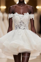 Mini Tulle Lace Short Formal Prom Dress, Homecoming Dress