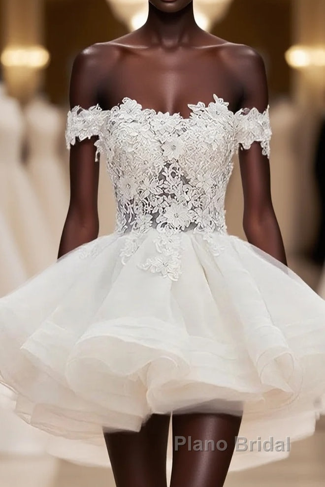 Mini Tulle Lace Short Formal Prom Dress, Homecoming Dress