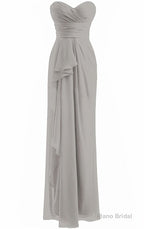 Classical Burgundy Sweetheart Empire Pleated Floor Length Chiffon Bridesmaid Dresses