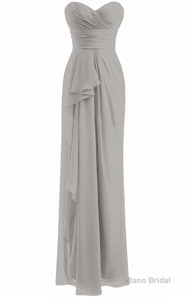 Classical Burgundy Sweetheart Empire Pleated Floor Length Chiffon Bridesmaid Dresses