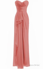 Classical Burgundy Sweetheart Empire Pleated Floor Length Chiffon Bridesmaid Dresses