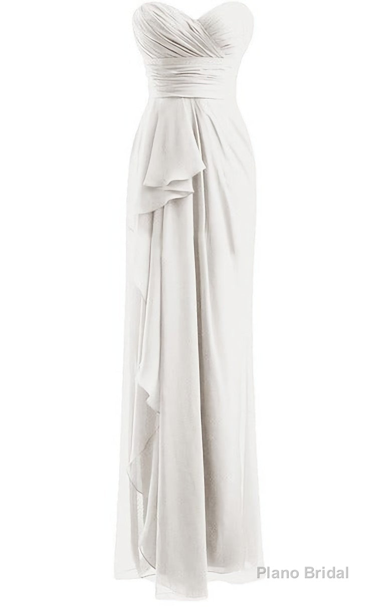 Classical Burgundy Sweetheart Empire Pleated Floor Length Chiffon Bridesmaid Dresses Main image