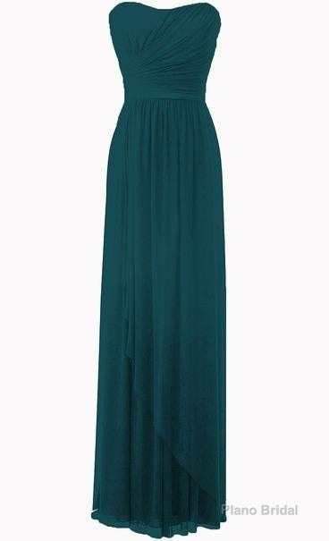 Wonderful Hunter Green Chiffon Ruffle Sweetheart Floor Length Empire Bridesmaid Dresses