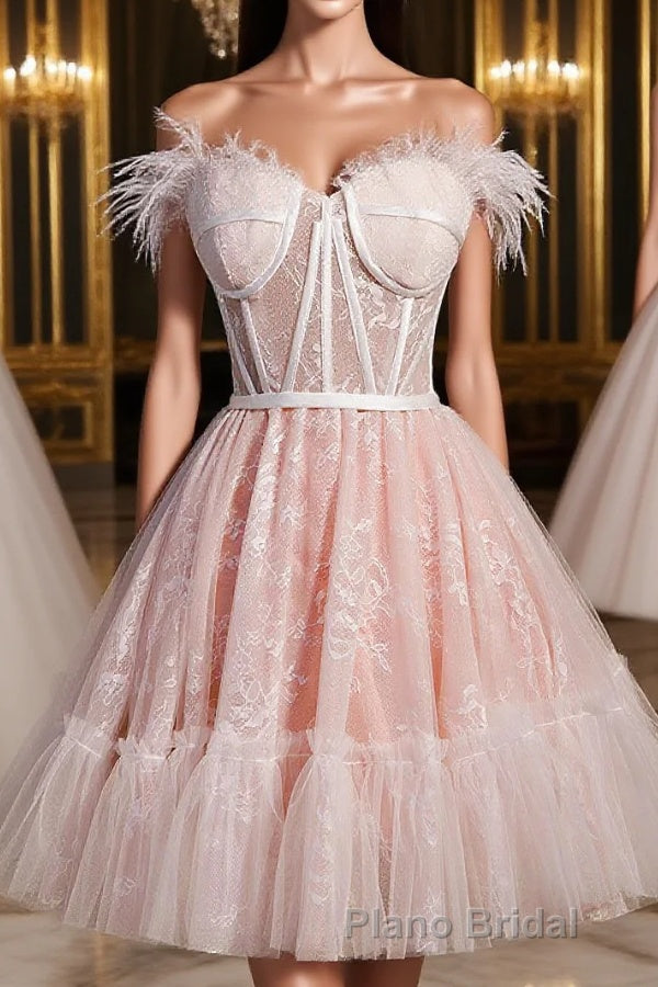 Cute Strapless Black Tulle Short Homecoming Dresses