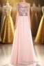 One-Shoulder Sequin and Chiffon A-Line Long Bridesmaid Dresses