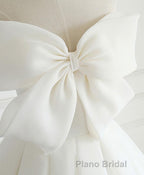 White Sweetheart Long Formal Prom Dresses, White Prom Dresses