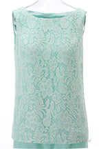 Aqua Three-Piece Chiffon Mother of the Bride Pant Suits