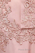 Dusty Pink Two-Piece V-Neck Appliques Mother of the Bride Dresses