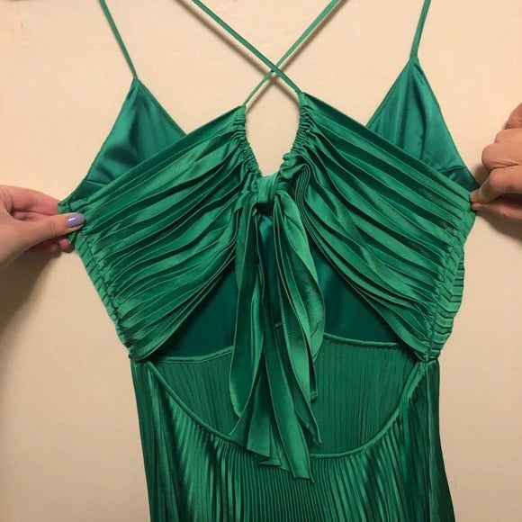 Forest Green Backless Formal Prom Dresses For Vegas Pool Party?? Glam Chiffon Formal Evening Dresses For Special Ocassion
