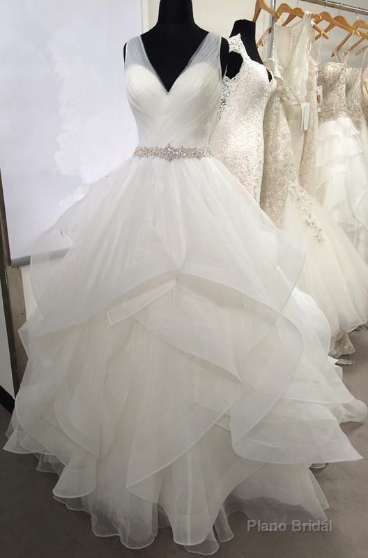 2025 New Arrival Sweetheart Organza Ruffles Backless Pleated Ball Dresses Main image