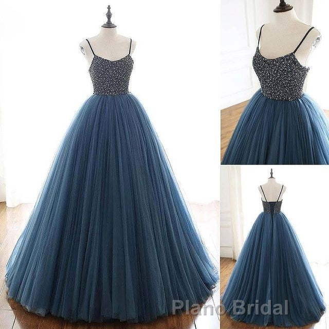 Beading Ball Gown Long Formal Prom Dresses,Popular Evening Dresses,Fashion Winter Prom Dresses Secondary image