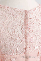 Pink Rhinestone Half Sleeve A-Line Long Mother of the Bride Dresses