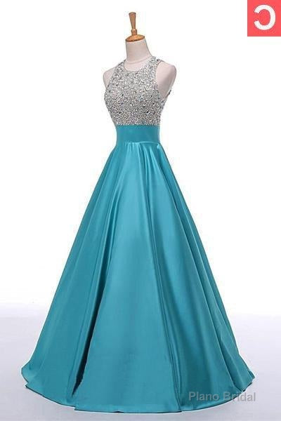 2025 Gorgeous Red Sequins Floor-Length/Long A-Line/Princess Satin Prom Dresses