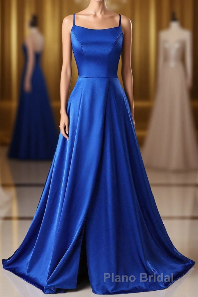 A-Line Formal Prom Dresses Side Split Evening Dresses Main image