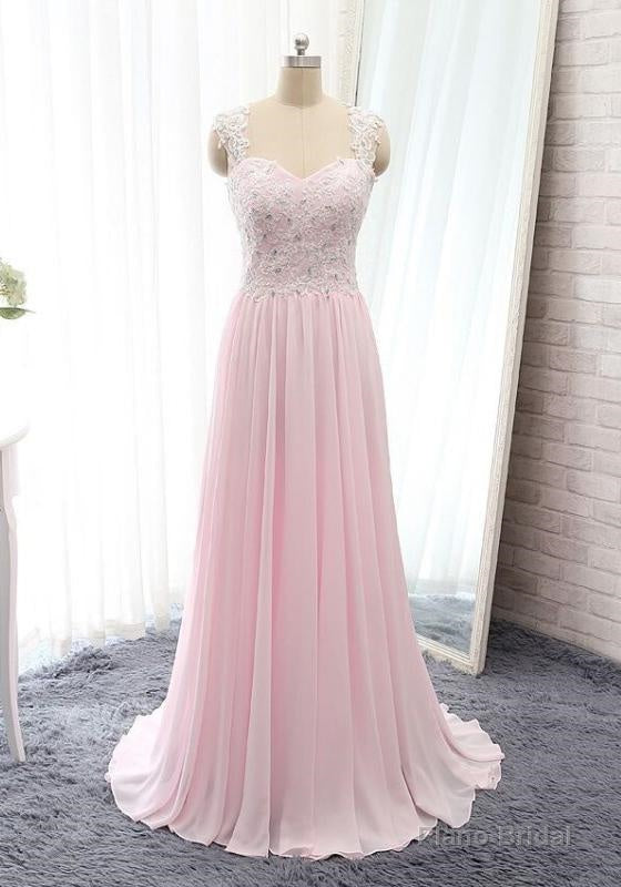 Chiffon Princess/A-Line Pale Pink Prom Dresses Secondary image