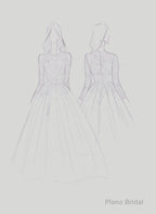 2025 Newest A Line Long Sleeves Tulle With Appliques Wedding Dresses