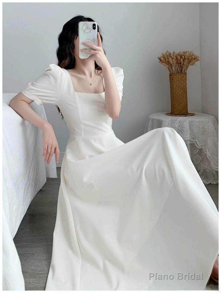 White Fairy Long Prom Dress Secondary image