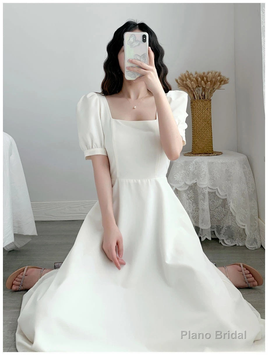 White Fairy Long Prom Dress Main image