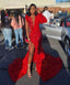 2026 Mermaid Long Red Formal Prom Dresses Party Dresses