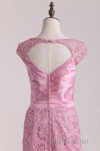 Two-Piece Pink Backless Mother of the Bride Dresses